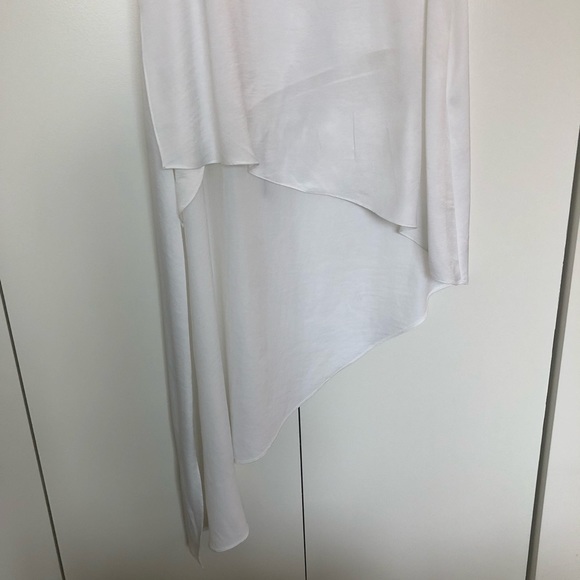 BCBG Max Azria White Asymmetric Dress - Picture 4 of 5